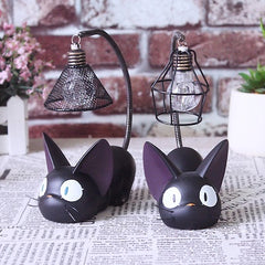 Miyazaki's Kiki's Delivery Service Jiji cat night light led lamp Home Decoration Resin